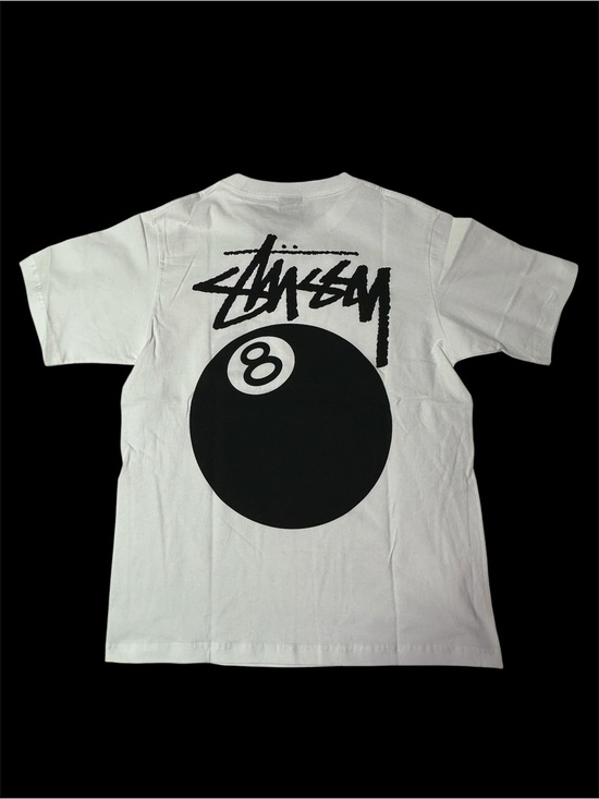 Stussy Other - Stüssy 8 Ball Graphic Tee White Black Size Small NWT
